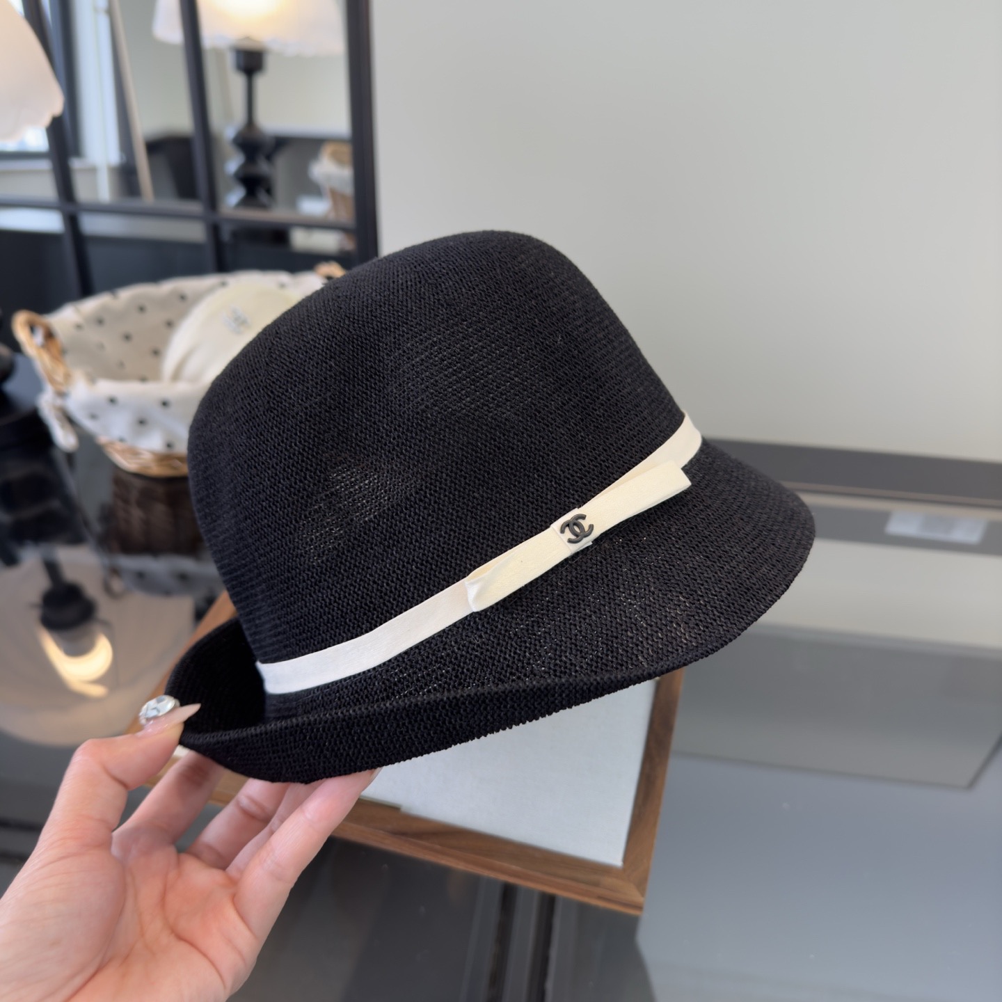 Chanel Chanel香奈儿新款卷边盆帽，高端定制，头围57cm