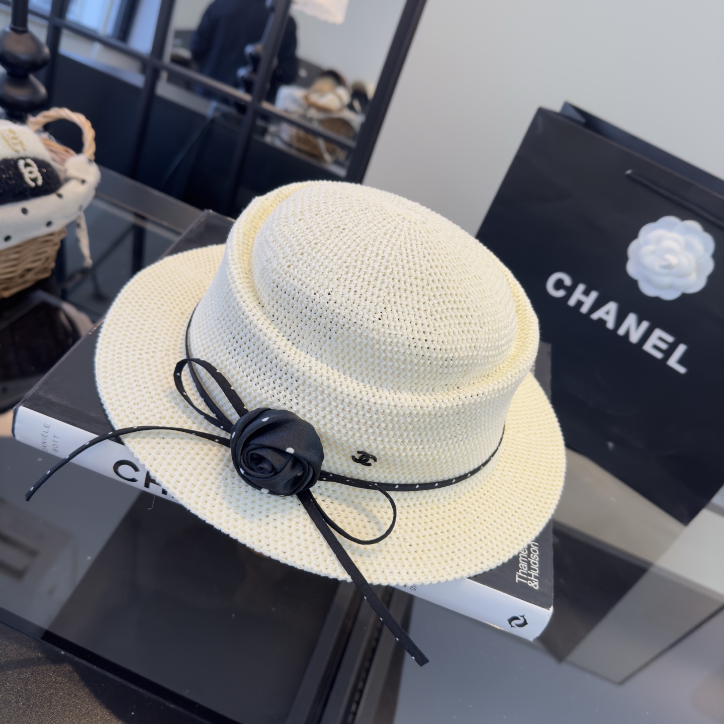 Chanel Chanel香奈儿新款名媛风范草帽，头围57cm