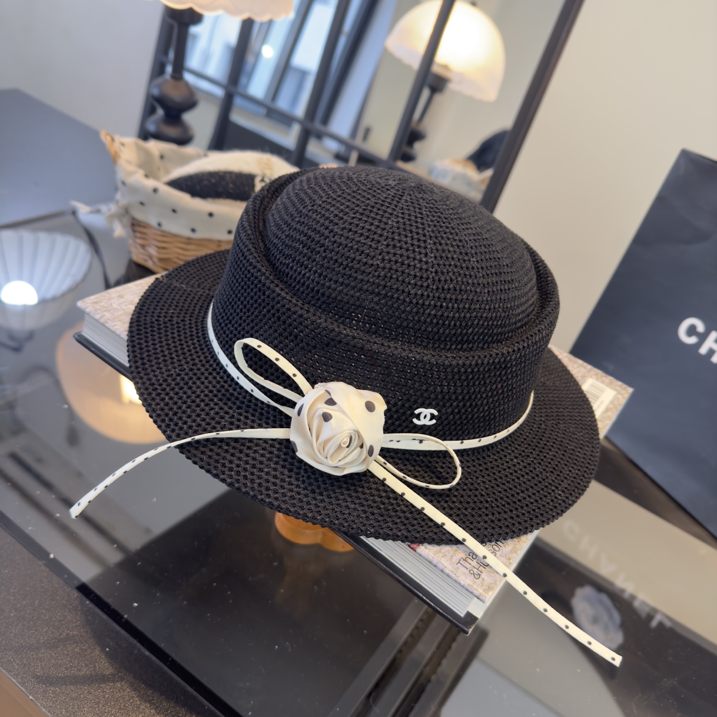 Chanel Chanel香奈儿新款名媛风范草帽，头围57cm