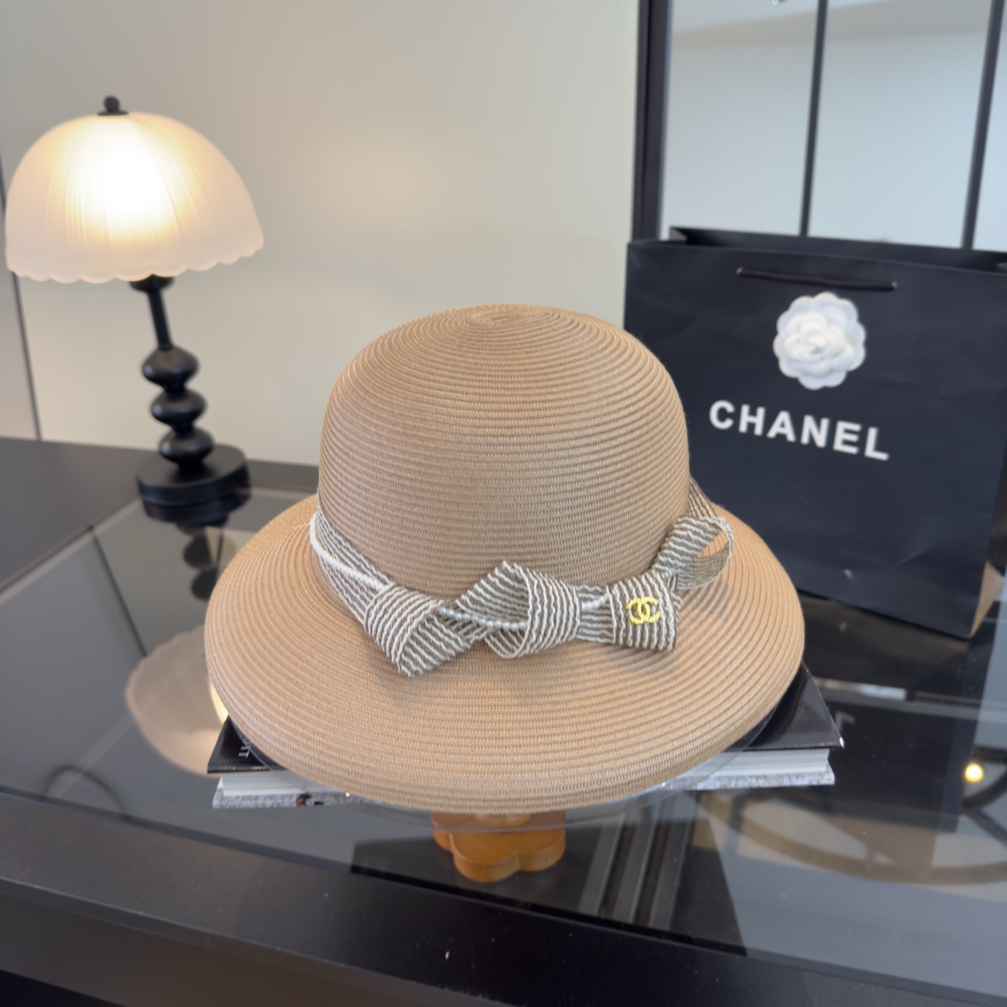 Chanel chanle香奈儿新款台湾PP草帽，高端名媛风范，头围57cm，可折叠