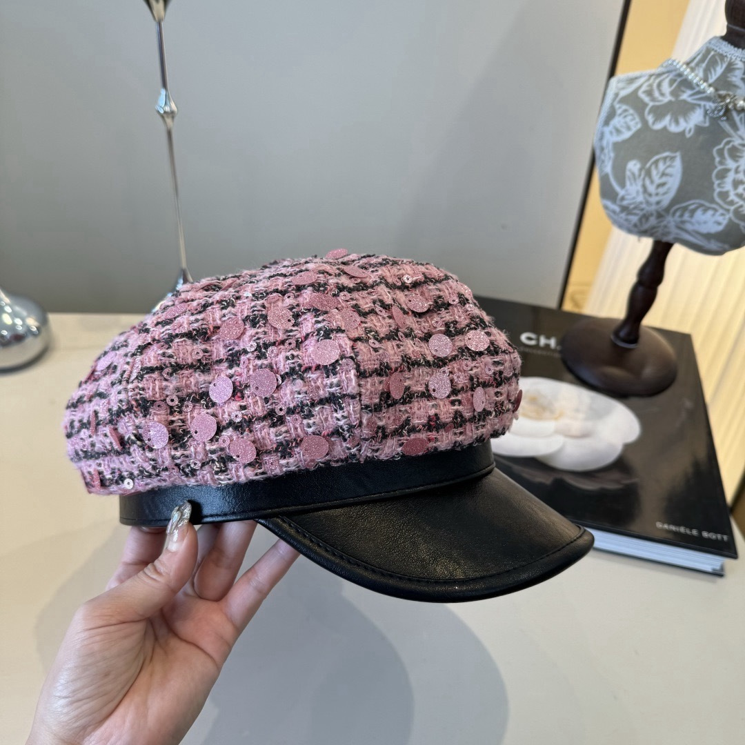 Chanel Chanel香奈儿新款鸭舌帽贝，闪片鸭舌帽，春秋新款，头围57cm