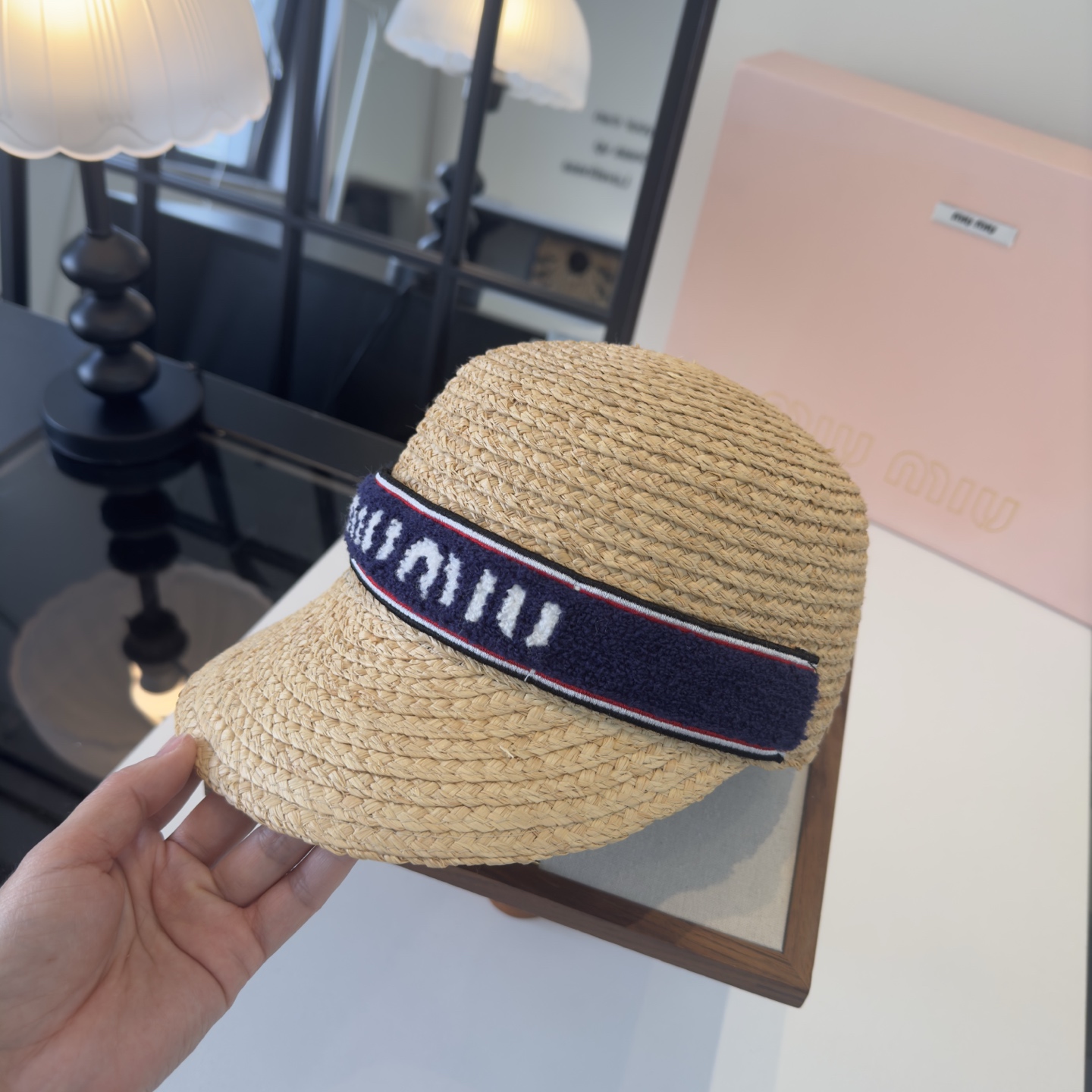 Miu Miu miumiu缪缪新款骑士帽，遮阳鸭舌帽，头围57cm