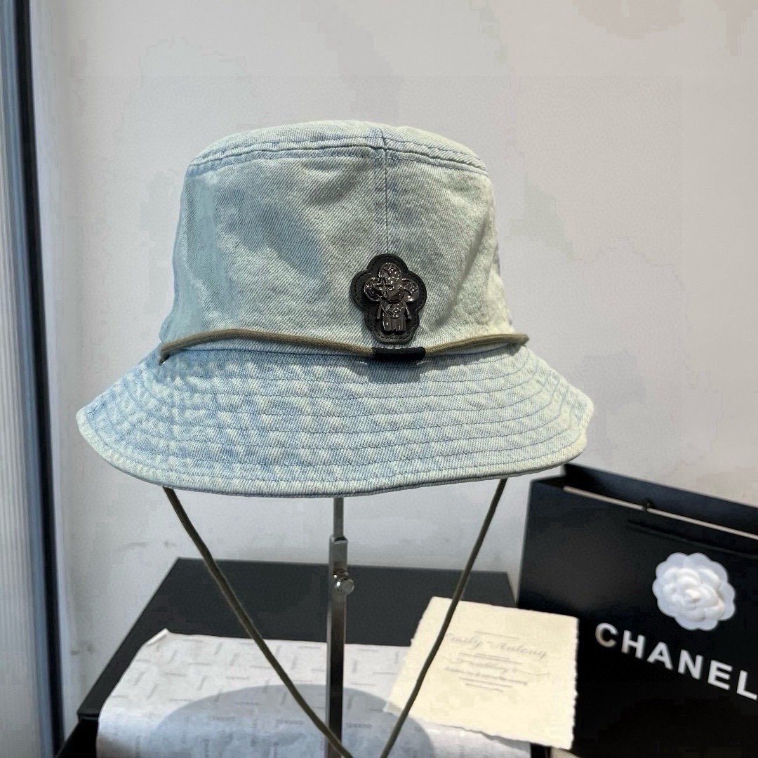 Louis Vuitton LV路易威登牛仔渔夫帽，头围57cm