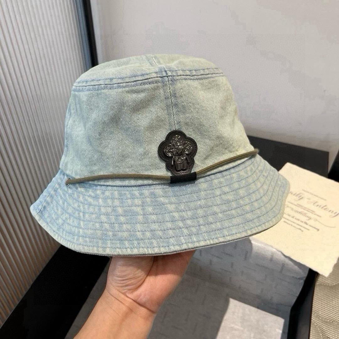 Louis Vuitton LV路易威登牛仔渔夫帽，头围57cm