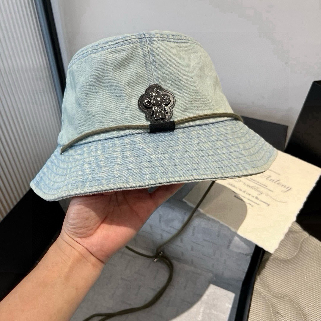 Louis Vuitton LV路易威登牛仔渔夫帽，头围57cm