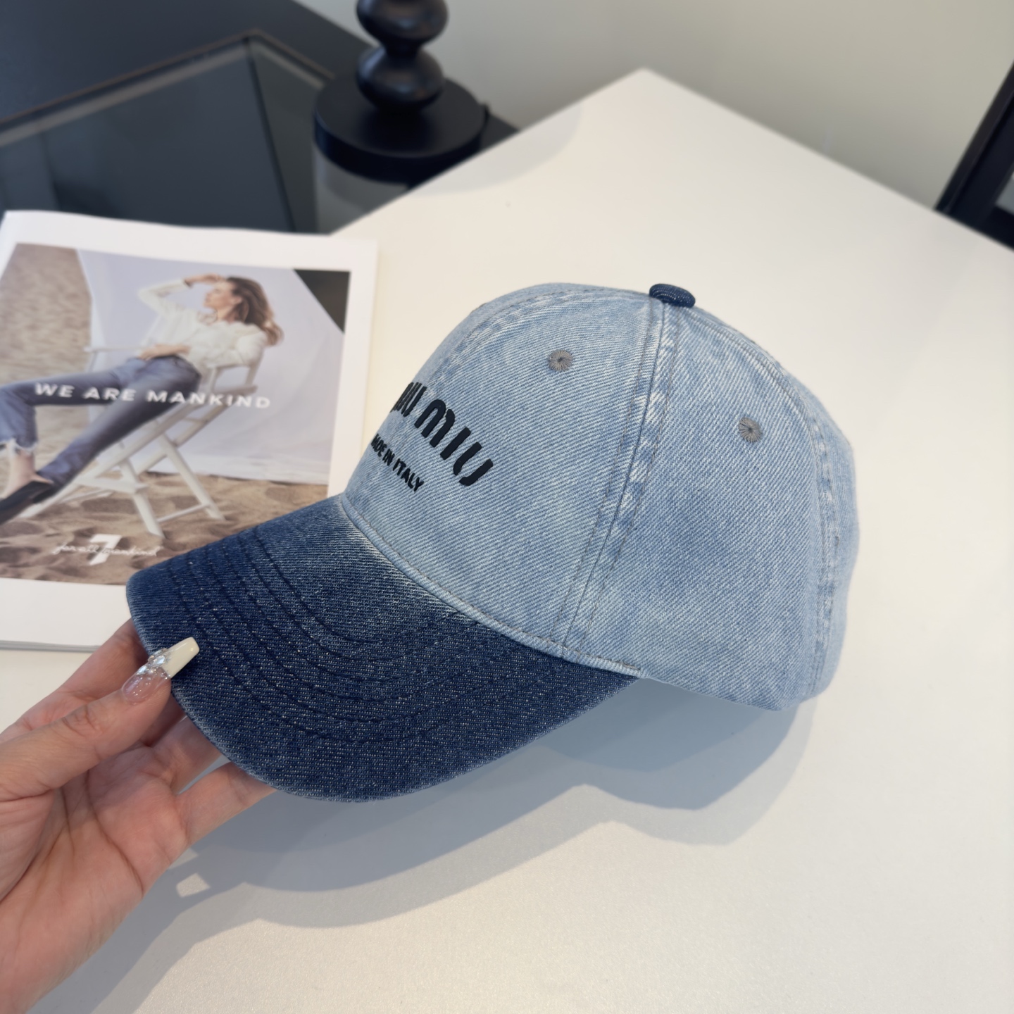 Miu Miu miumiu缪缪新款遮阳鸭舌帽，百搭