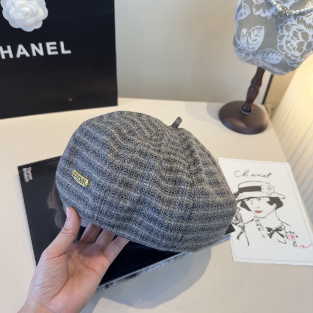 Chanel 香奈儿新款贝雷帽，春夏款，头围57cm