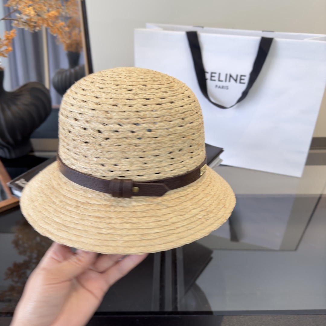 Dior Dior迪奥拉菲草帽，旅游 ，头围57cm
