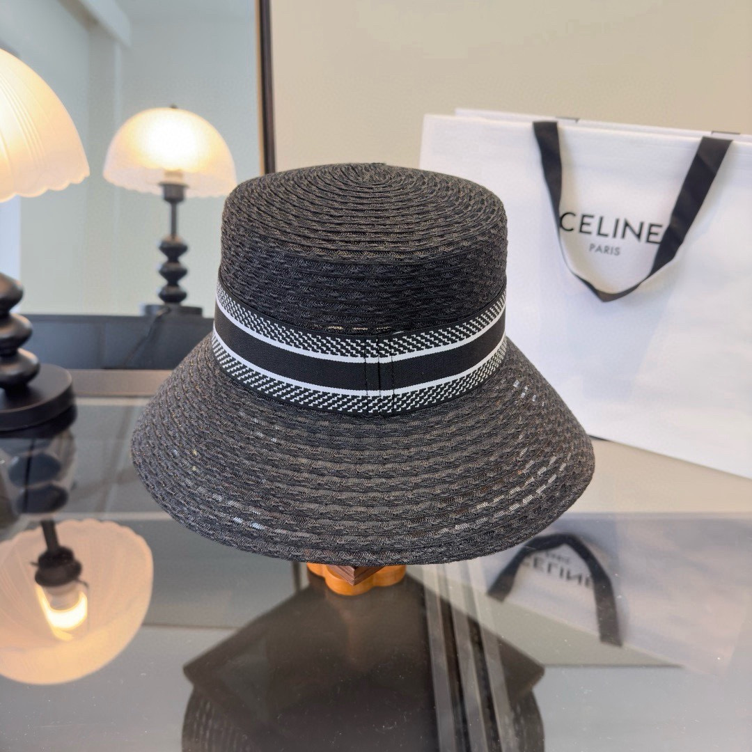 Dior Dior迪奥草帽，镂空礼帽，头围57cm