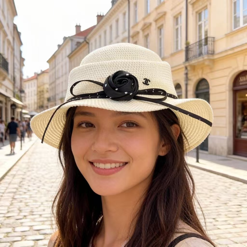 NO:764724,Chanel Chanel new lady style straw hat, head circumference 57cm hat straw hat fisherman hat baseball cap, hat, chanel, chanel, espadrilles, hats19860909Chanel香奈儿新款名媛风范草帽,头围57cm 帽子草帽渔夫帽棒球帽,帽子,chanel,chanel,espadrilles,hats,hat