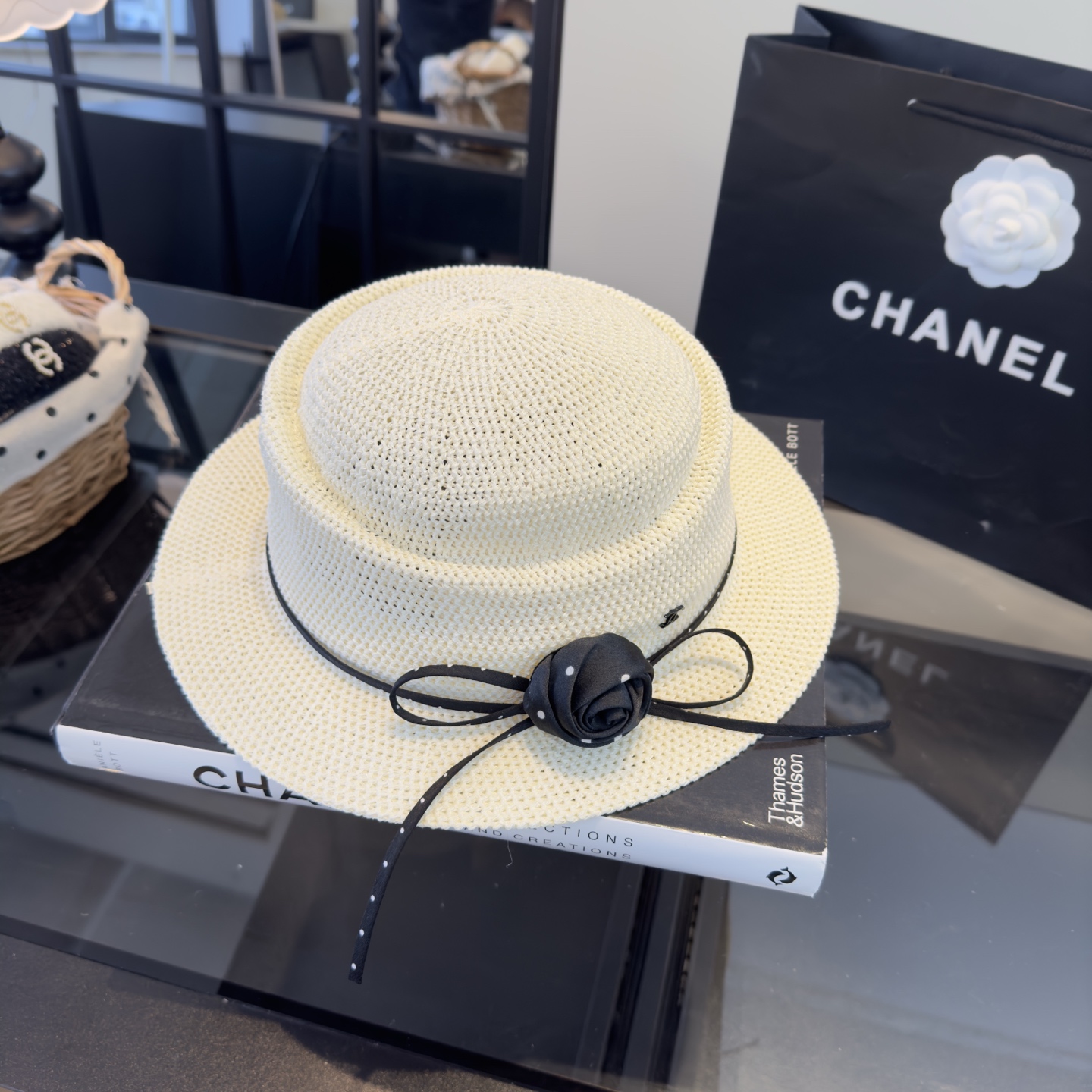 Chanel Chanel香奈儿新款名媛风范草帽，头围57cm
