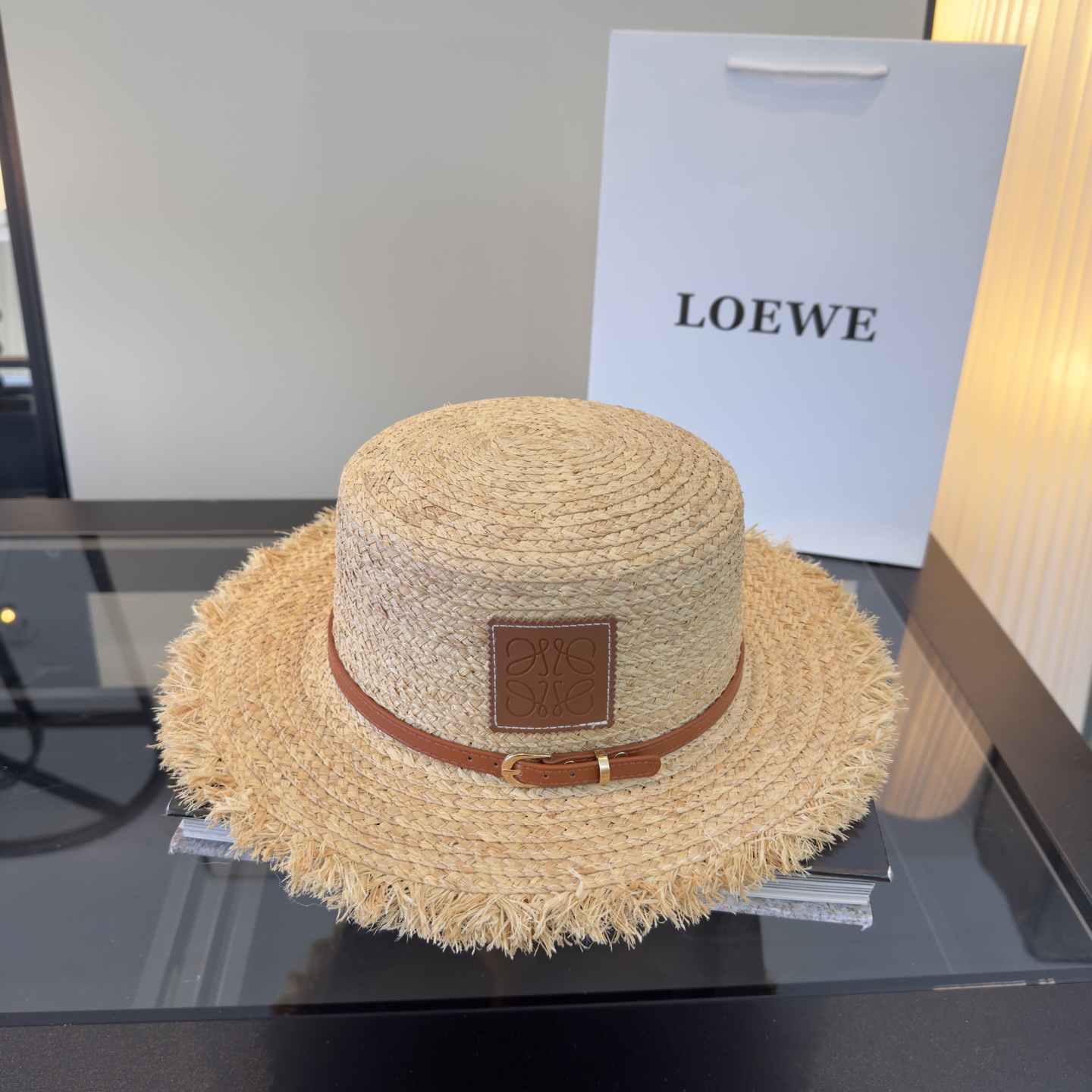 PLOEWE罗意威新款草帽，头围57cm