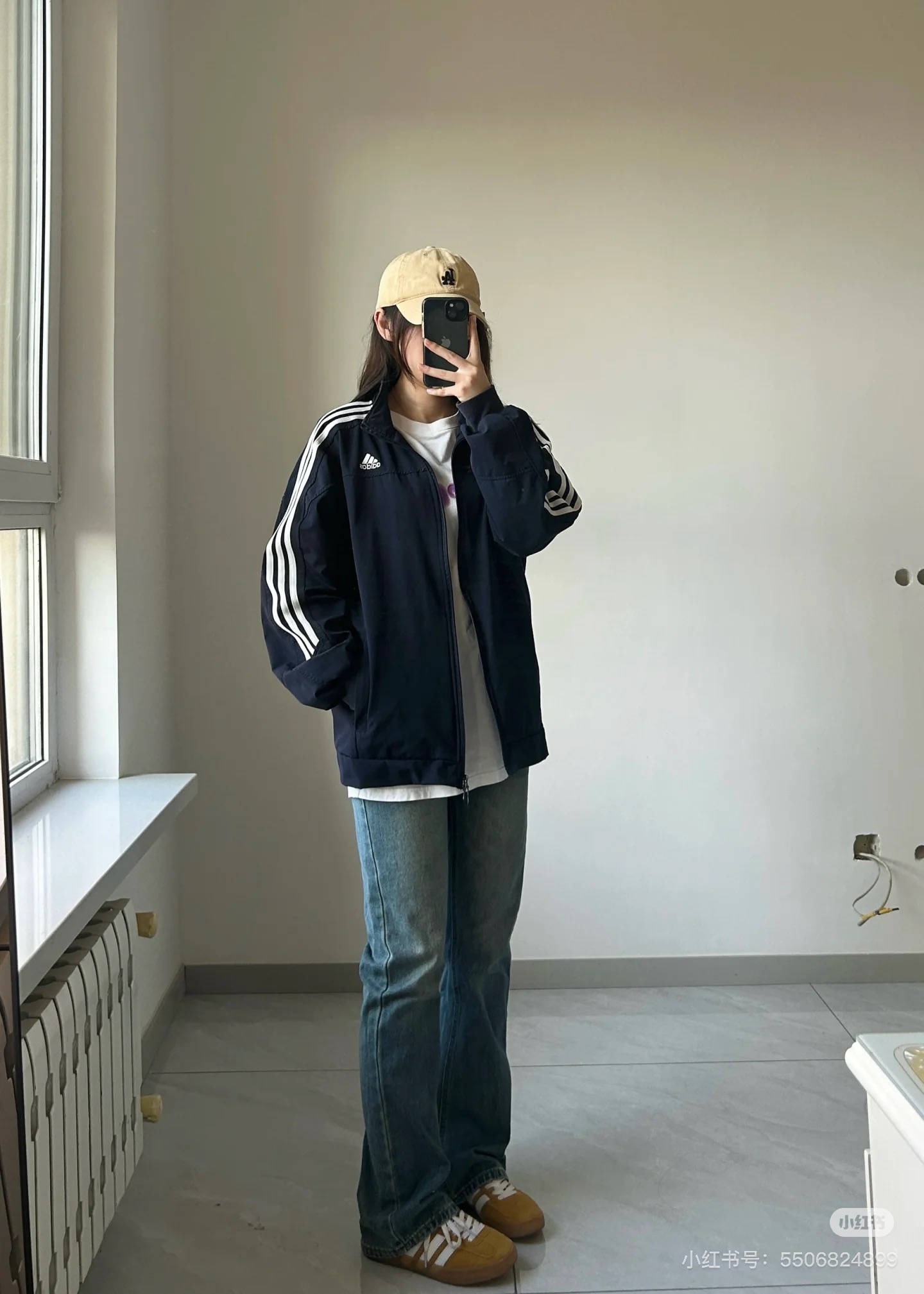 Model 506: Adidas Windproof Sports Jacket, Unisex, Various Sizes Available - 图片 3