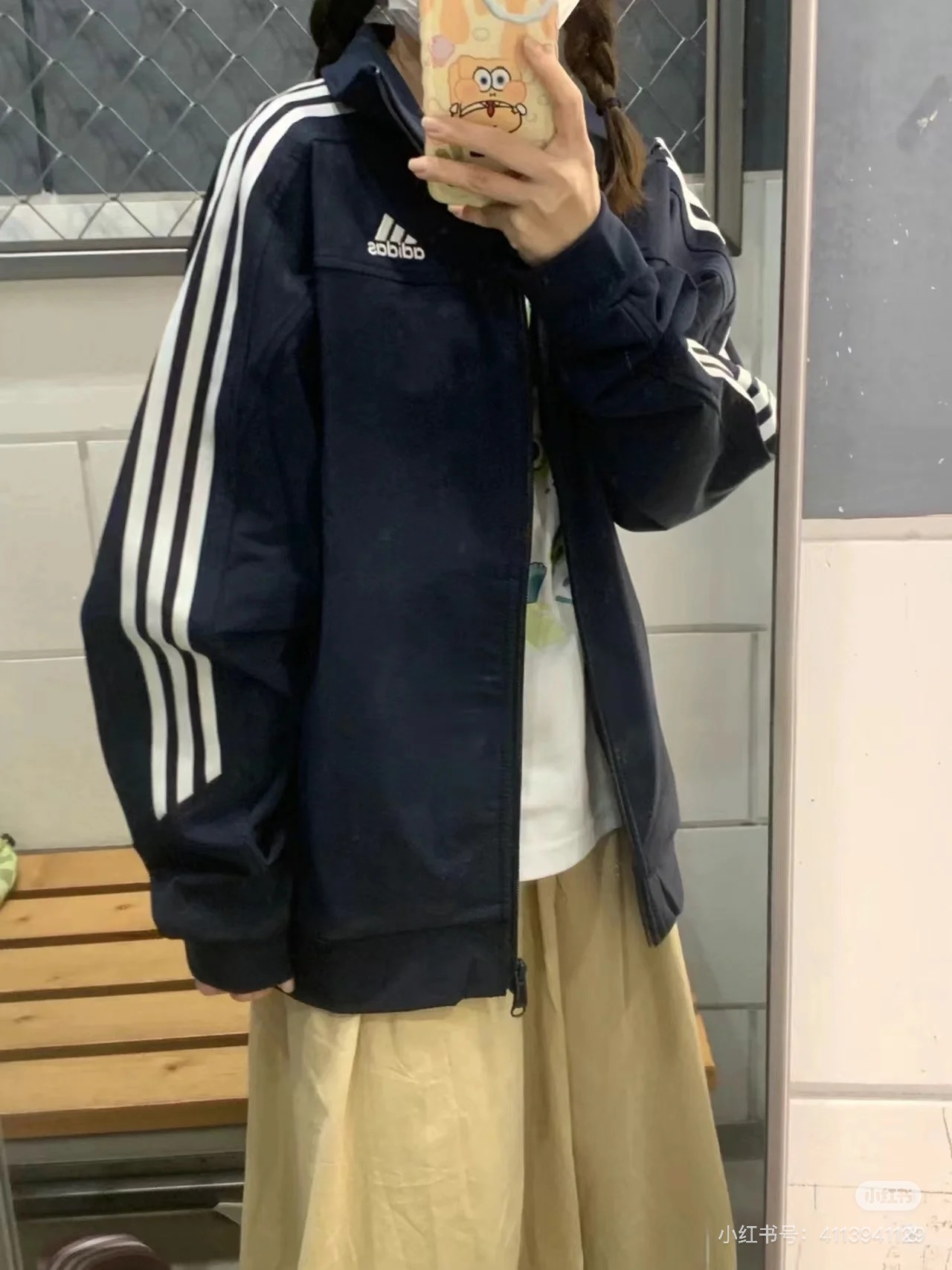Model 506: Adidas Windproof Sports Jacket, Unisex, Various Sizes Available - 图片 4