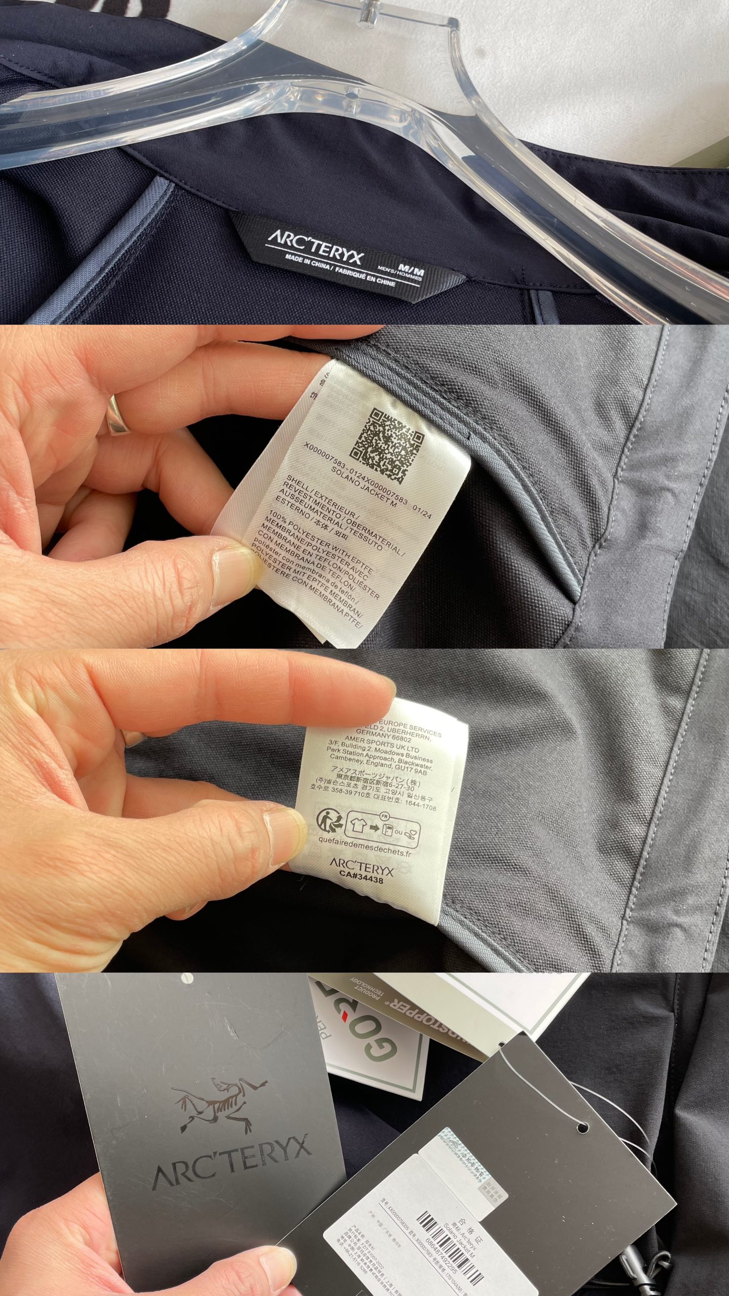 🖤细节图
品质外套🆕🖤ARC'TERYX / 始祖鸟 新款solano Jacket夹克三色顶级户外徒步