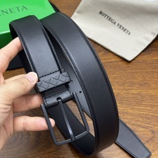 BOTTEGA VENETA 3.5cm 黑Intreccio LooP编织圆环腰带,手工新款牛 BOTTEGA VENETA 3.5cm 黑Intreccio LooP编织圆环腰带,手工新款牛