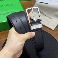 BOTTEGA VENETA 3.5cm 黑Intreccio LooP编织圆环腰带,手工新款牛 BOTTEGA VENETA 3.5cm 黑Intreccio LooP编织圆环腰带,手工新款牛