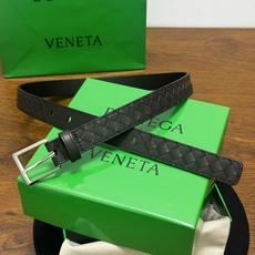 BOTTEGA VENETA 2.5cm 咖啡Intrecciato Piccolo编织皮革腰带 BOTTEGA VENETA 2.5cm 咖啡Intrecciato Piccolo编织皮革腰带