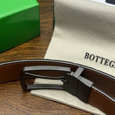 BOTTEGA VENETA 3.5cm 咖啡/棕色底 Intrecciato编织皮革双面腰带,金属可旋转搭 BOTTEGA VENETA 3.5cm 咖啡/棕色底 Intrecciato编织皮革双面腰带,金属可旋转搭