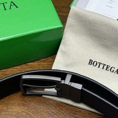 BOTTEGA VENETA 3.5cm 黑色/黑色底 Intrecciato编织皮革双面腰带,金属可旋转搭 BOTTEGA VENETA 3.5cm 黑色/黑色底 Intrecciato编织皮革双面腰带,金属可旋转搭