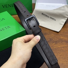 BOTTEGA VENETA 2.5cm 咖啡 Intrecciato Piccolo编织腰带,牛皮皮革手工编织 BOTTEGA VENETA 2.5cm 咖啡 Intrecciato Piccolo编织腰带,牛皮皮革手工编织