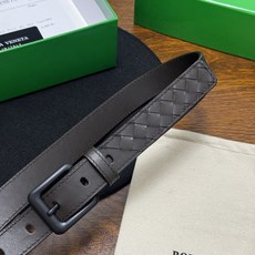 BOTTEGA VENETA 2.5cm 咖啡 Intrecciato Piccolo编织腰带,牛皮皮革手工编织 BOTTEGA VENETA 2.5cm 咖啡 Intrecciato Piccolo编织腰带,牛皮皮革手工编织