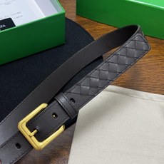 BOTTEGA VENETA 2.5cm 咖啡 Intrecciato Piccolo编织腰带,牛皮皮革手工编织 BOTTEGA VENETA 2.5cm 咖啡 Intrecciato Piccolo编织腰带,牛皮皮革手工编织