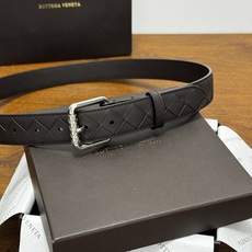 BOTTEGA VENETA 3.0cm 咖啡 Intrecciato编织牛皮革腰带,金属搭扣爪扣开合配色饰面 BOTTEGA VENETA 3.0cm 咖啡 Intrecciato编织牛皮革腰带,金属搭扣爪扣开合配色饰面