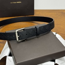 BOTTEGA VENETA 3.0cm 黑色 Intrecciato编织牛皮革腰带,金属搭扣爪扣开合配色饰面 BOTTEGA VENETA 3.0cm 黑色 Intrecciato编织牛皮革腰带,金属搭扣爪扣开合配色饰面
