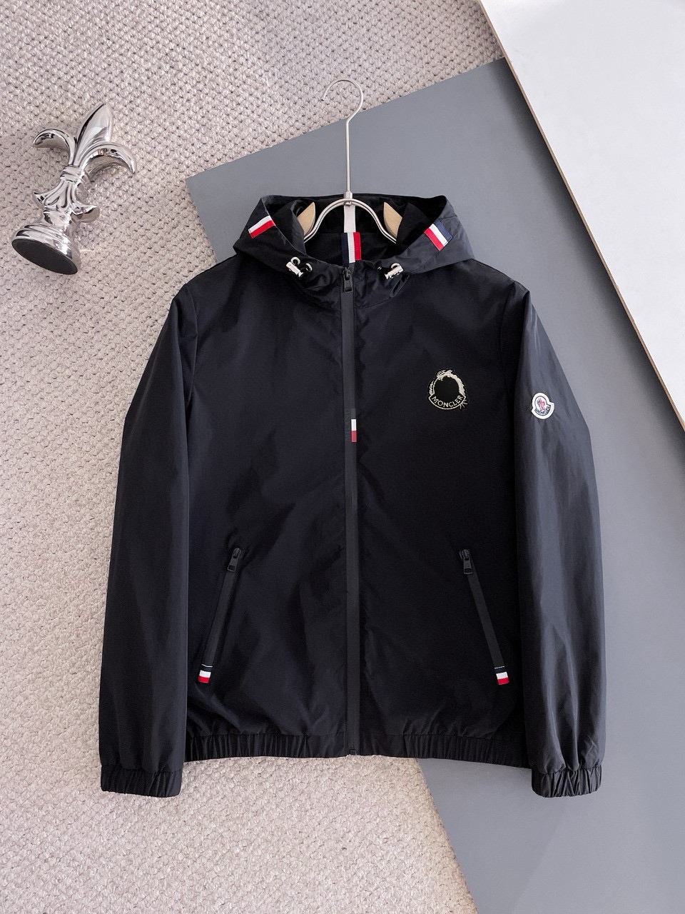 Moncler 2025SS Men's Jacket - Hidden Hood, Breathable Fabric, Premium Quality