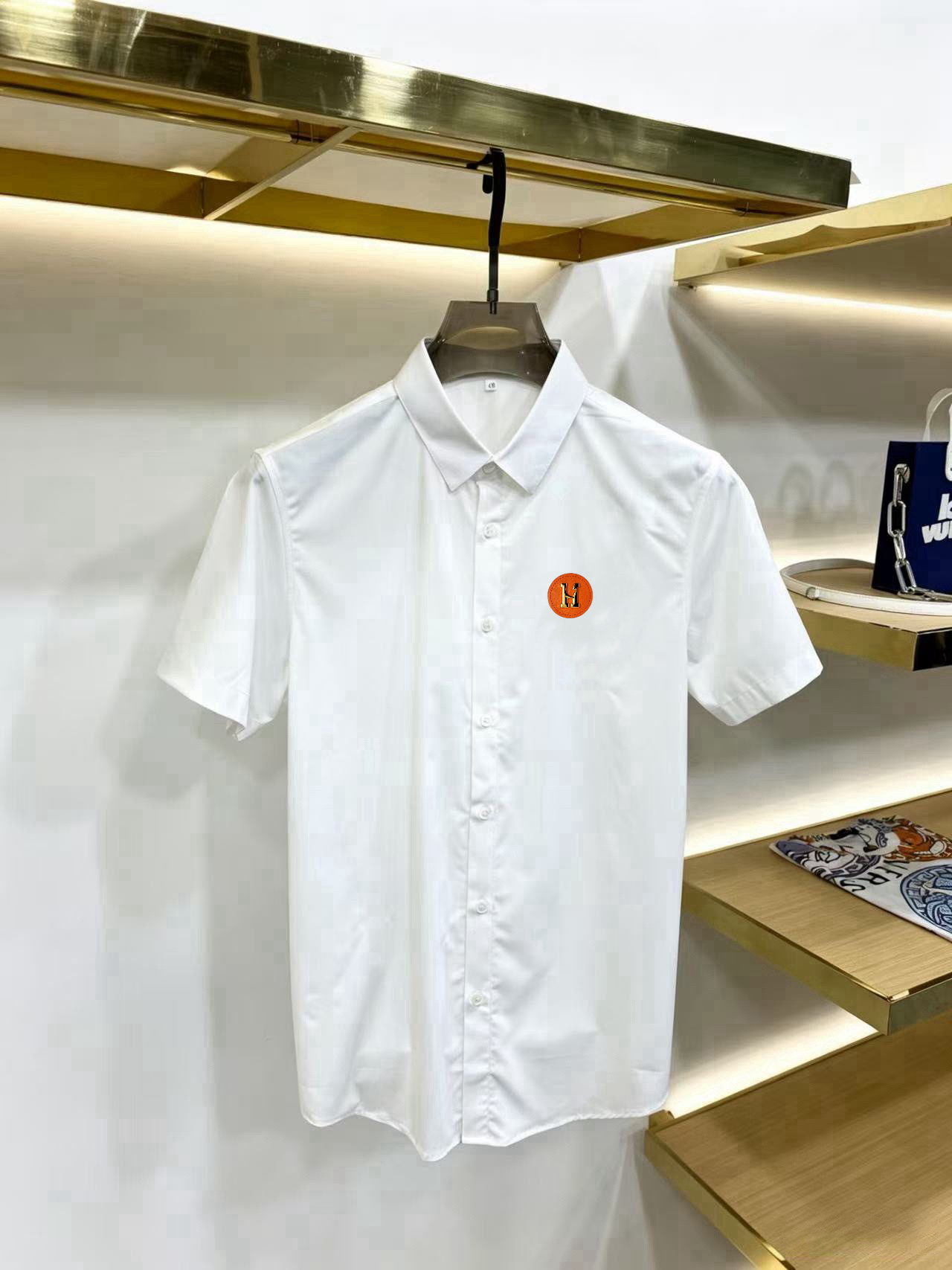 P120 Hermès colección de camisetas de manga corta más reciente de la web oficial de primavera/verano, selección de tela…