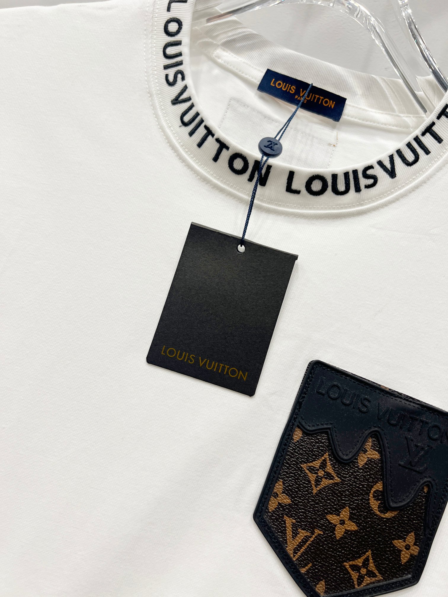 Louis Vuitton LV 2025 Classic Embroidered T-shirt in Pure Cotton Fabric - 图片 7