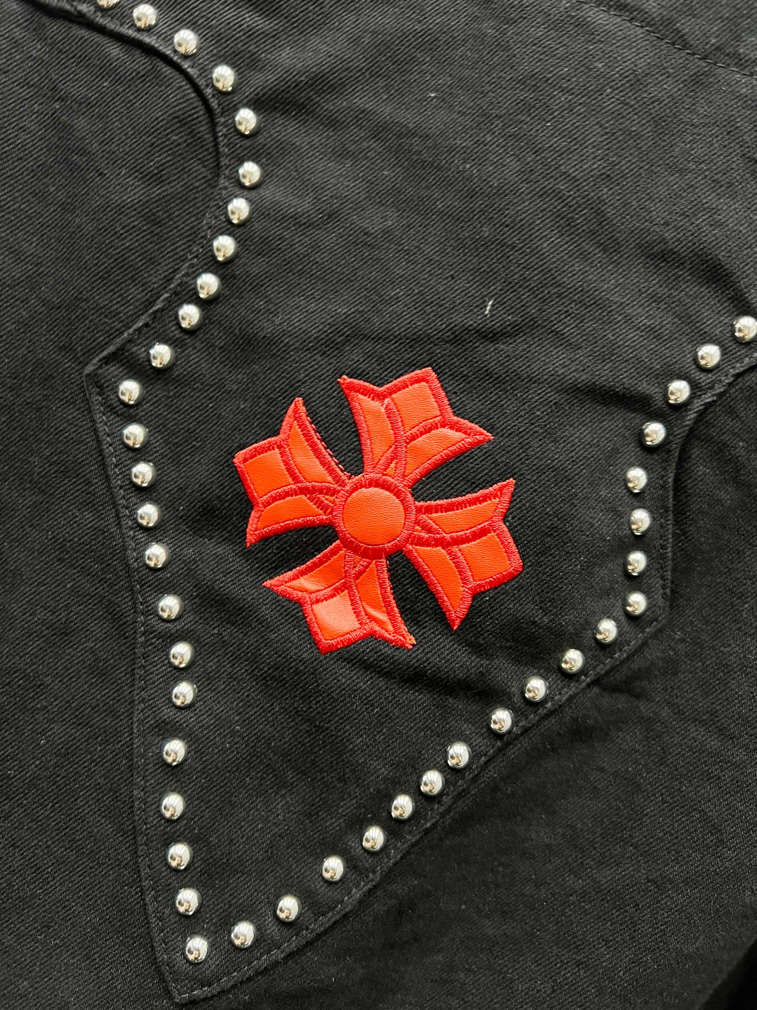 Chrome Hearts Black Jacket With Cross Patches And Rivets 6 a1754324006630 7473
