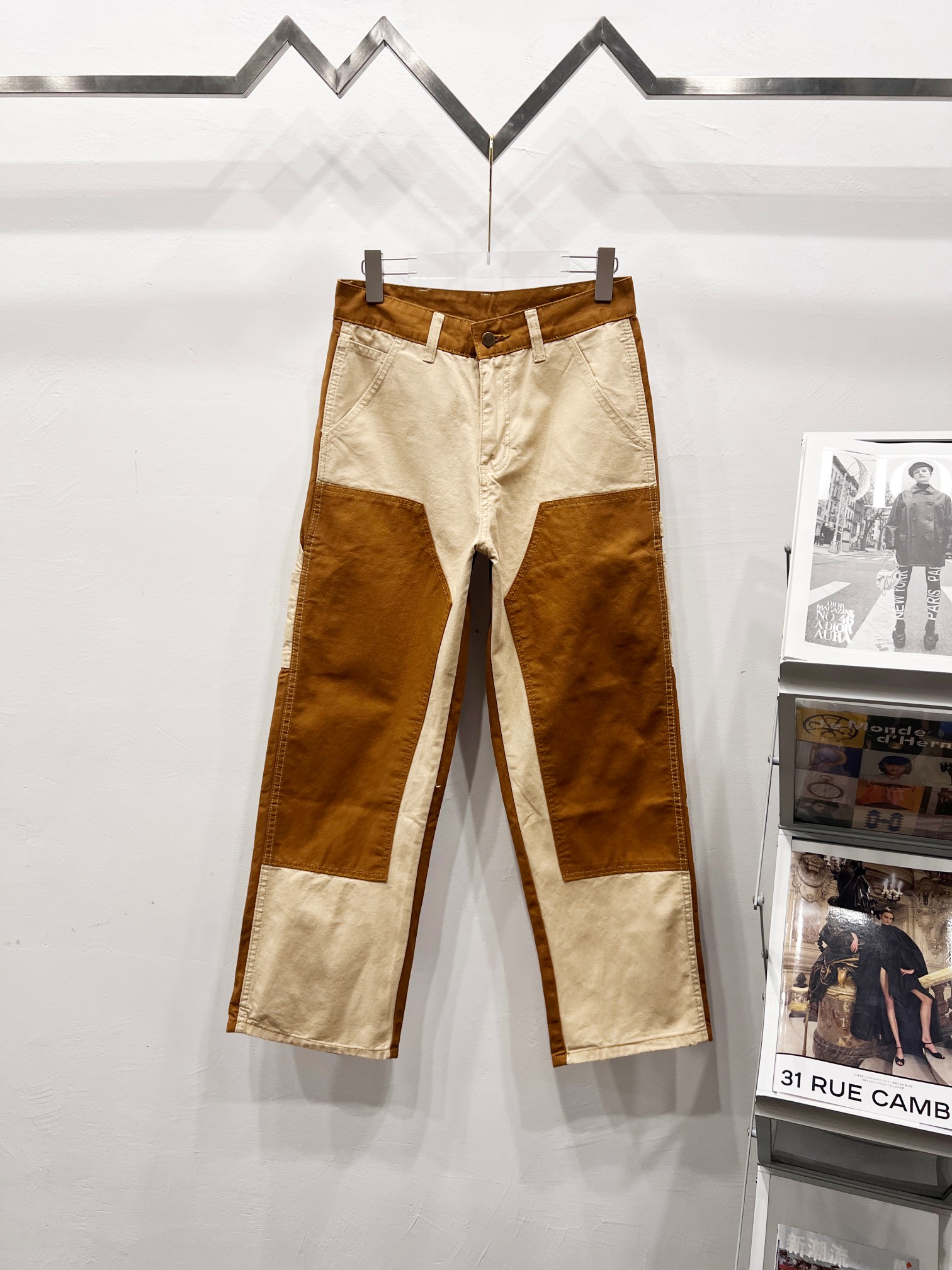 Carhartt WIP Pantalon de Travail B01 VIBE Vintage en Denim à Empiècements