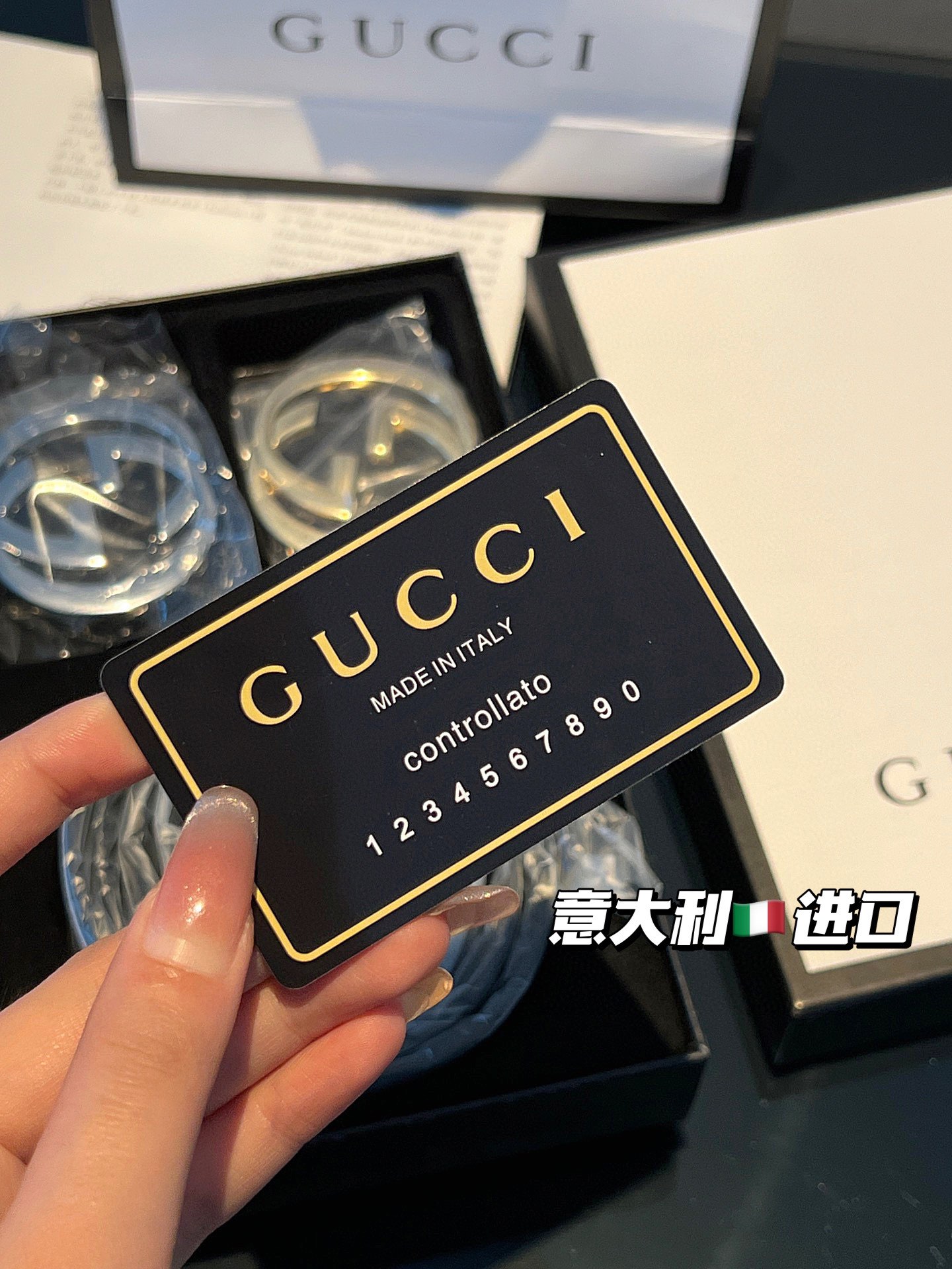 Gucci Double Buckle Belt, handcrafted in Italy - Comprehensive