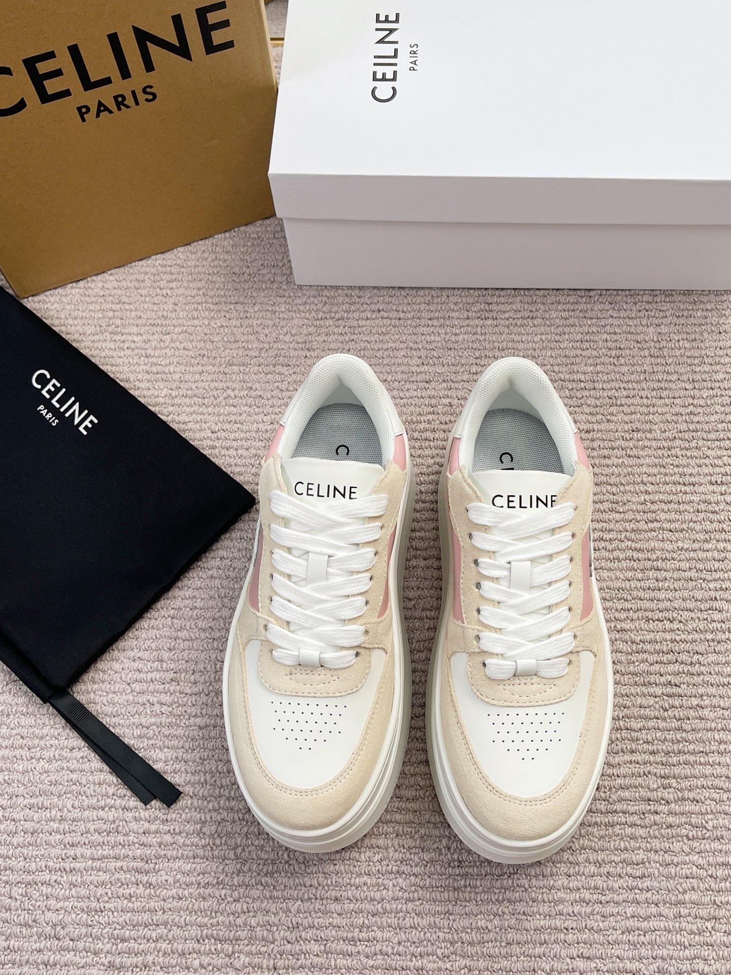 Кроссовки на платформе Celine