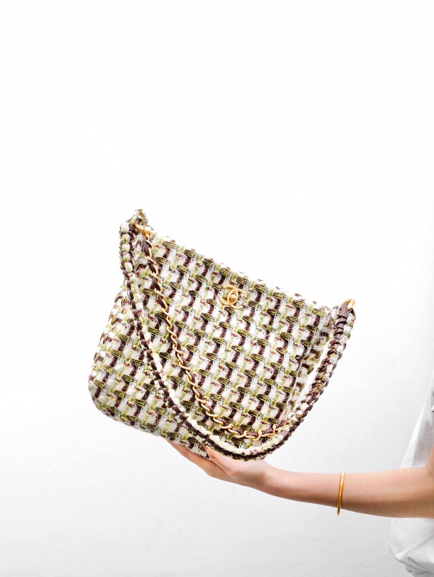 Bolso hippie de punto tejido de calidad genuina... ¡precio especial 780!