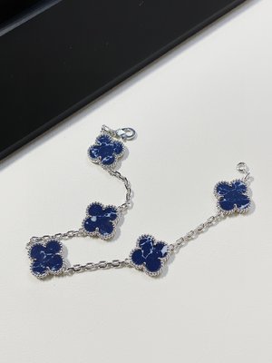 Best Wholesale Replica Van Cleef & Arpels Jewelry Bracelet Blue Dark White