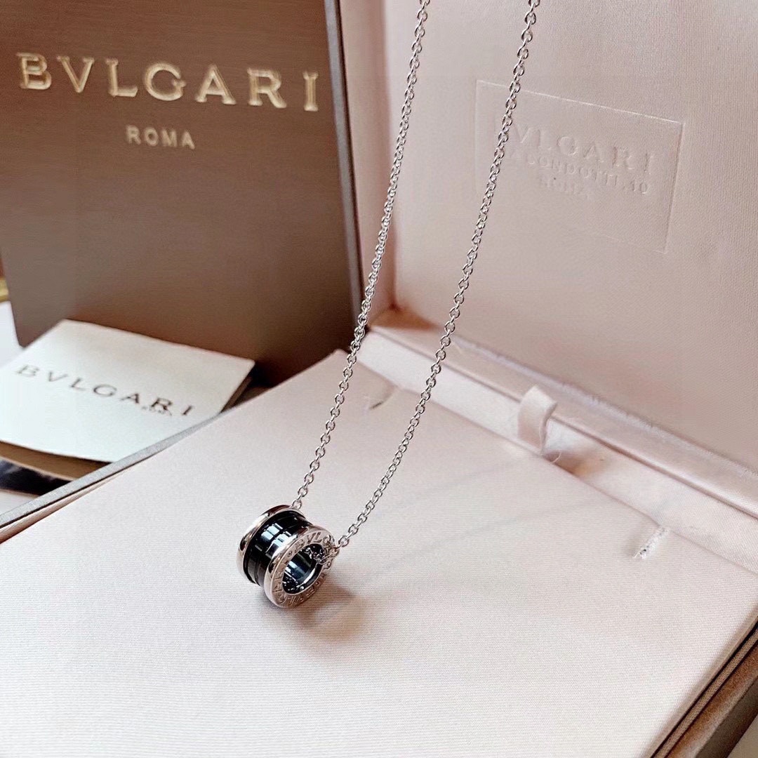 BVLGARI BVLGARI спружынны калье, эксклюзіўная гальванічная тэхналогія, тэкстура 18K чыстага золата — тап-якасць