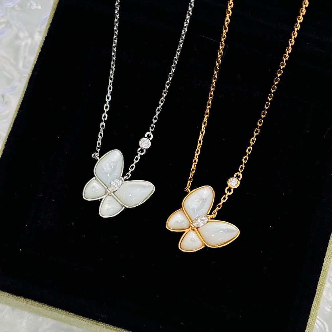 Luxurious Natural Shell Necklace with 18K Gold Plating and Diamond Button - 图片 9