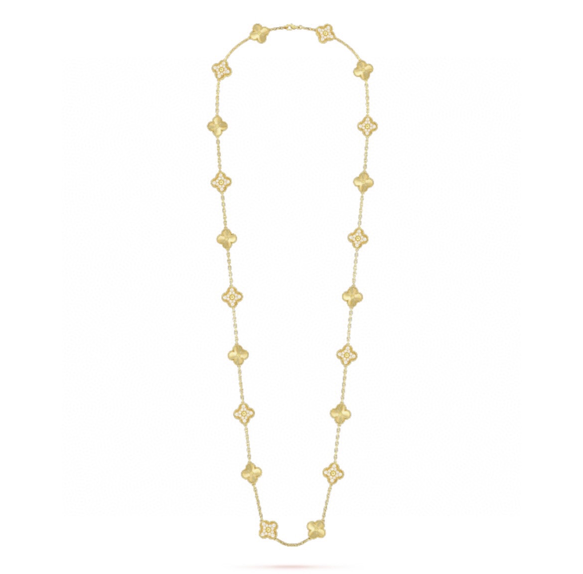 NO:104747,VCA Twenty Flowers Laser Necklace ZP163  , Seiko Sterling Silver Thick Gold Electroplating, ZP Real Rhombus ◇Lobster Buckle This is the design style cherished by Fan @ Yabao. It evokes endless imagination of nature with its agile aesthetics, combines different materials harmoniously, and pulls out the tender and loving vitality. The Vintage Alhambra series faithfully reproduces the first Alhambra jewelry launched in 1968. Its design is unique, timeless and elegant, and it teaches people to fall in love at first sight. These lucky logos draw inspiration from the four-leaf lucky pattern and are matched with yellow K gold round bead trim. Beauty and temperament coexist. Twenty Flowers Laser Necklace, jewelry fine, manolo blahnik, necklace, pure silver19860909VCA二十花镭射项链 ZP163  ,精工纯银厚金电镀,ZP真正的菱形◇龙虾扣 这是梵@雅宝所珍爱的设计风格,以灵动的美学唤起对自然生生不息的遐想,将不同材质和谐结合,牵引出温柔慈爱的生命活力,Vintage Alhambra系列忠实重现1968年面世的首款Alhambra珠宝,其设计独特、隽永典雅,教人一见倾心.这些幸运的标志从四叶幸运图案汲取灵感,并配以黄K金圆珠饰边.美丽与气质并存 二十花镭射项链,饰品精品,manolo blahnik,necklace,pure silver,Jewelry