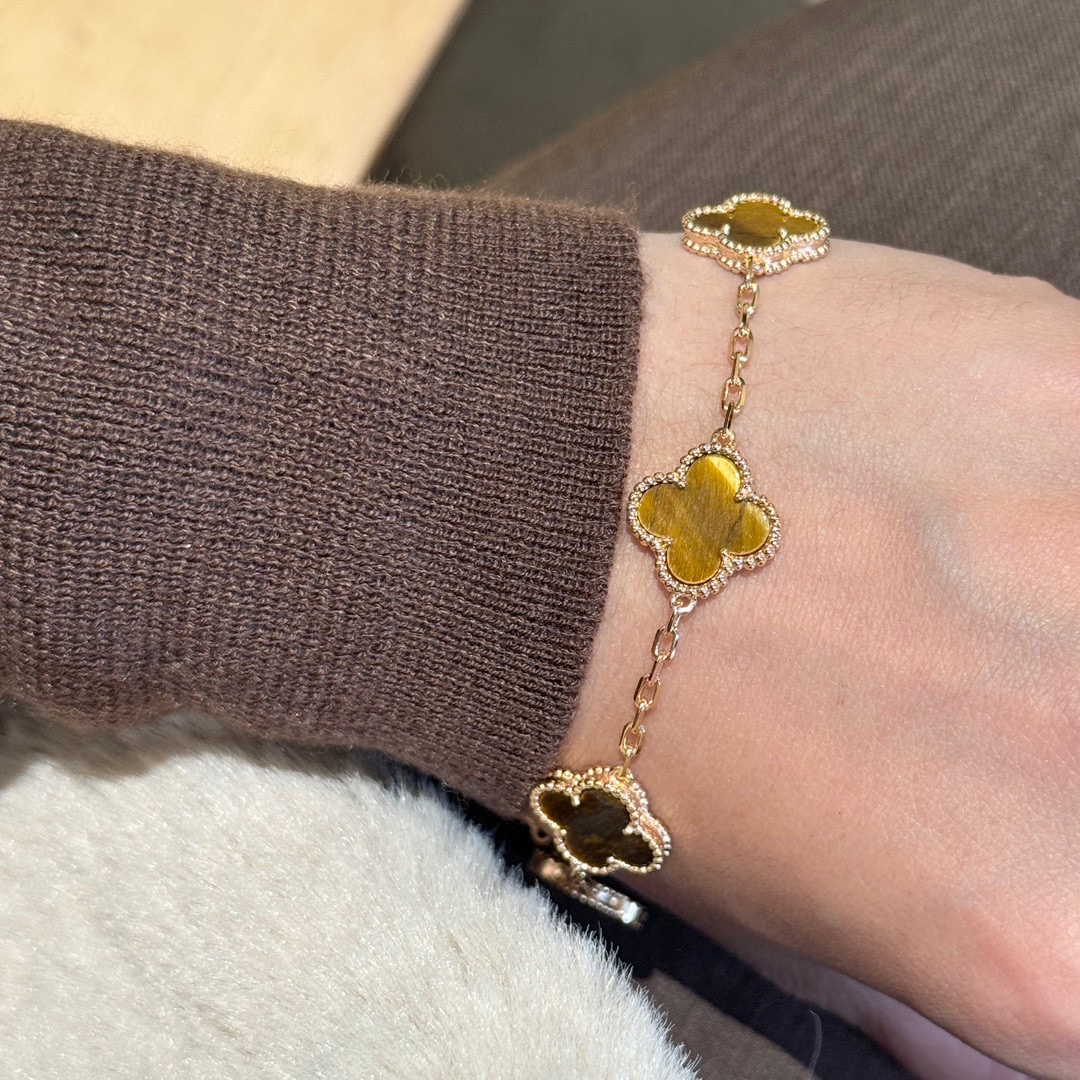 Limited Edition Zhuan Family Bracelet: Stunning Rose Gold and Gold Plating (158) - 图片 4
