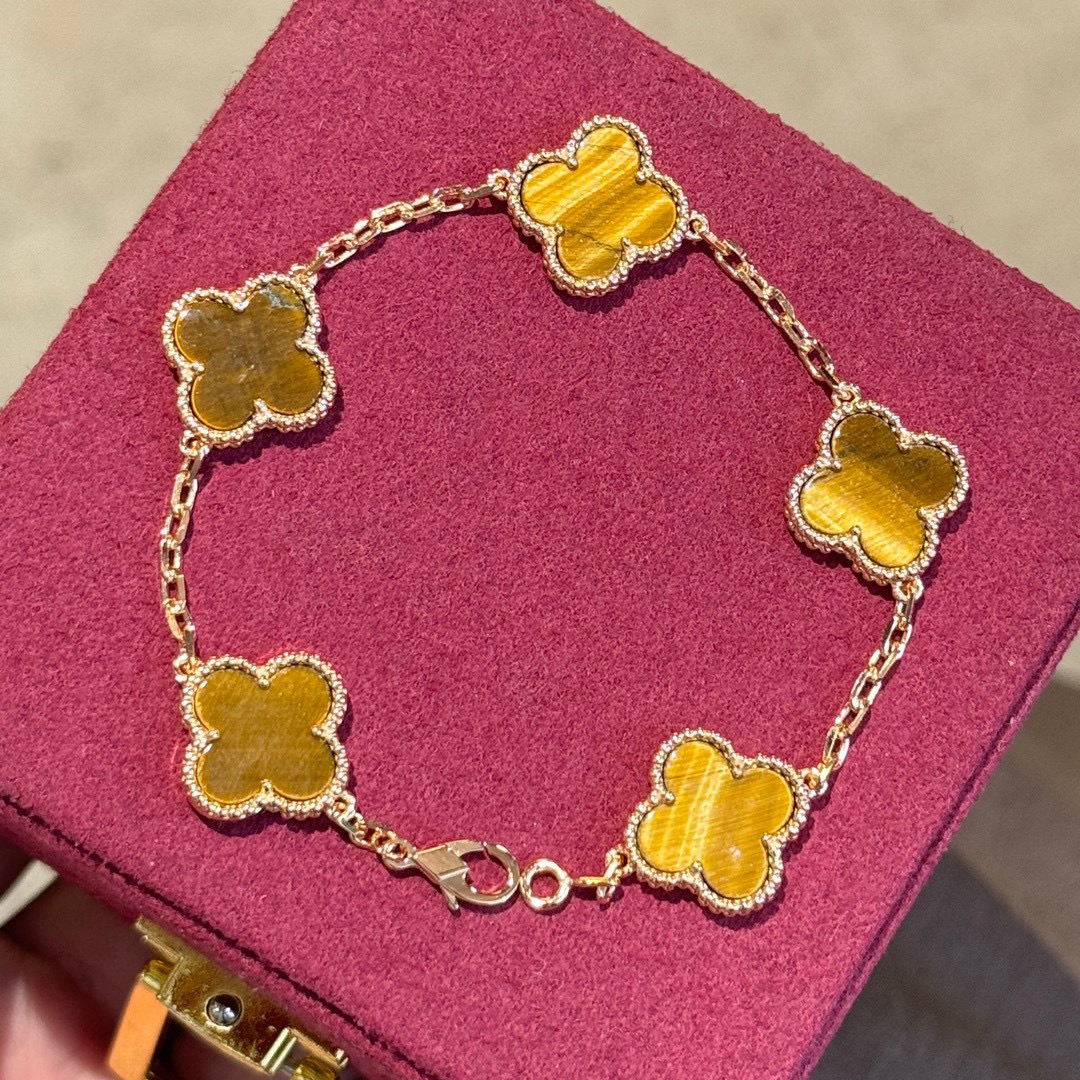 Limited Edition Zhuan Family Bracelet: Stunning Rose Gold and Gold Plating (158)