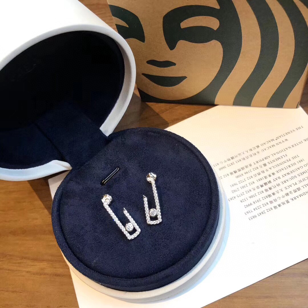 NO:115223,Messika big brand Messika diamond earrings, the hottest Move series, exclusive hot products, independent designer jewelry brand, high-end customized original 925 sterling silver micro-inlay craftsmanship, internet celebrities, various ins, same style, beautiful earrings, fine jewelry, pure silver19860909Messika 大牌 梅西卡钻石耳钉 最火Move系列 爆款独家 独立设计师珠宝品牌,高端定制原版925纯银微镶工艺 网红 名媛各路ins 同款 美爆了 耳钉,饰品精品,pure silver,Jewelry