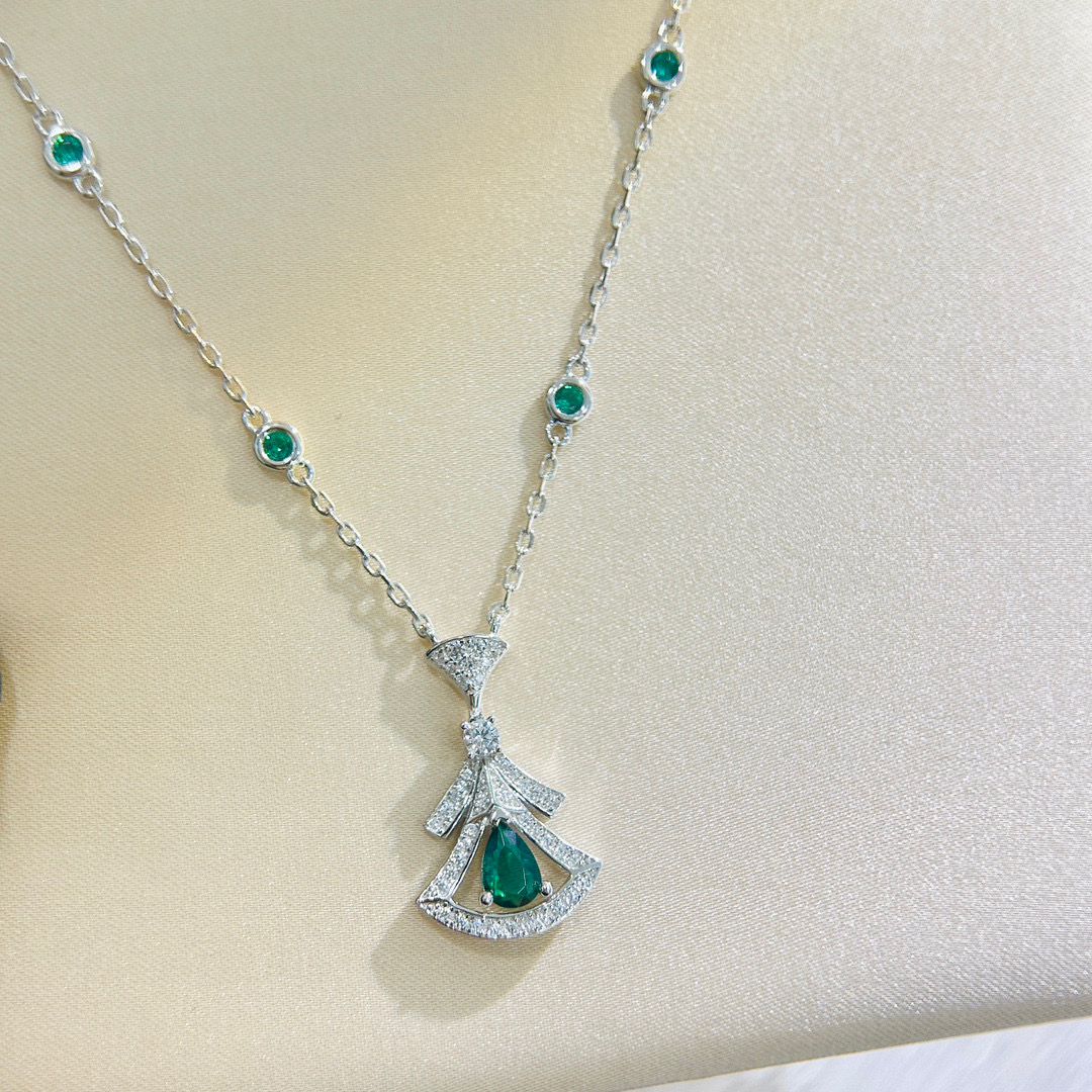 Luxurious Bv Family Diva Series Necklace with Thick Gold Plating, Imported Material, Not Faded - 图片 1