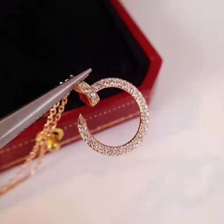 NO:381725,High-end Customized Large Nail Necklace Imported Platinum Material Micro-Inlay Imported High Carbon Diamond Counter Synchronized 1:1 Highlights Super Awesome Version 'You can wear on both sides, strive for excellence inside and out, high-quality Platinum Rose Gold Spot Electroplating Thick Gold Necklace, Jewelry Boutique, Necklace, Gold19860909高端 定制 大号 钉子项链 进口铂金材质 微镶进口高碳钻专柜同步1:1 重头戏超牛版本“两面均可佩戴 精益求精里里外外 高品质 白金玫瑰金黄金现货 电镀厚金 项链,饰品精品,necklace,gold,Jewelry