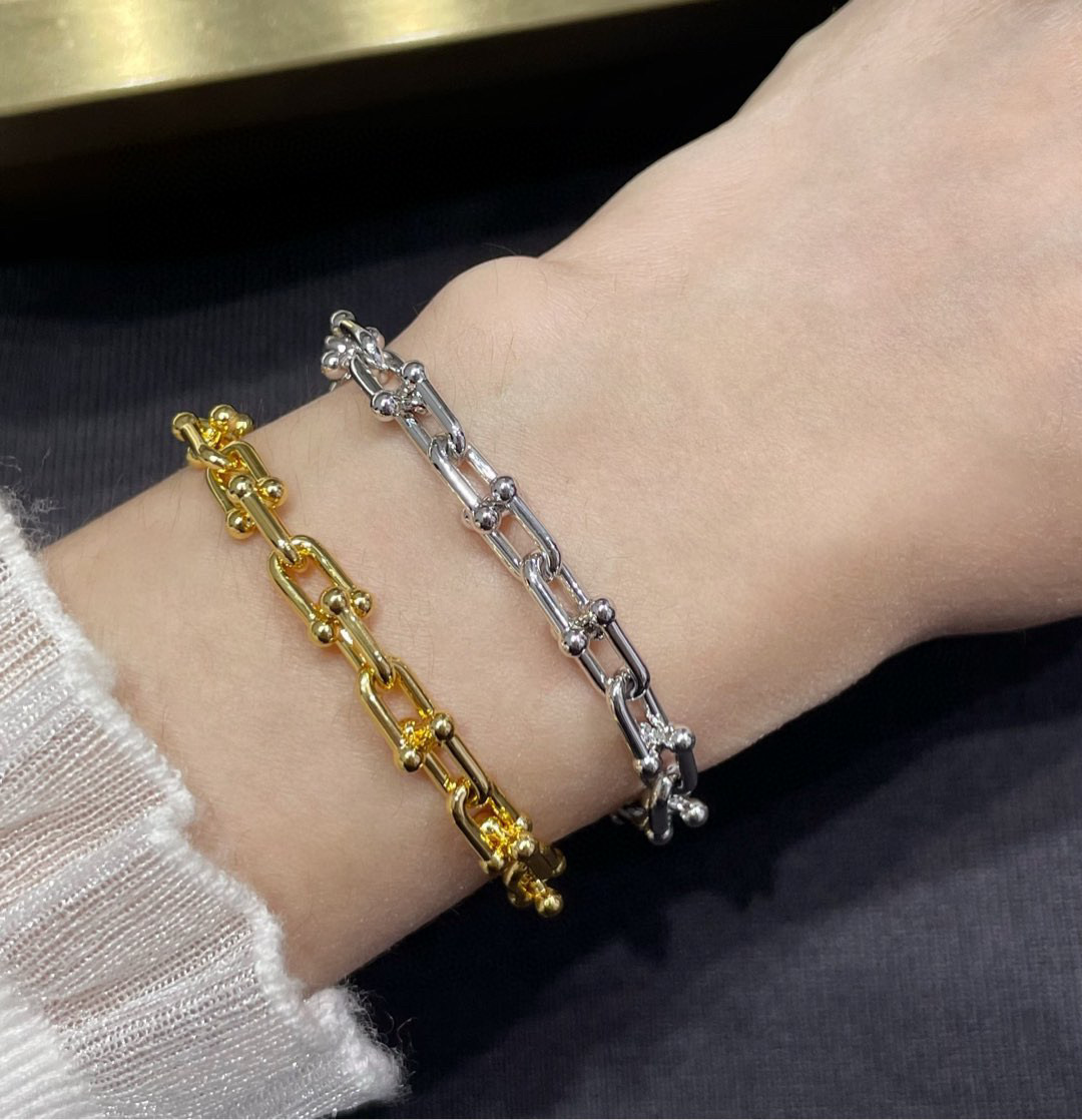 👑Tiffany 蒂芙尼 关节 手链  各大网红博主 TiffanyHardWear火爆开启 U型 关节