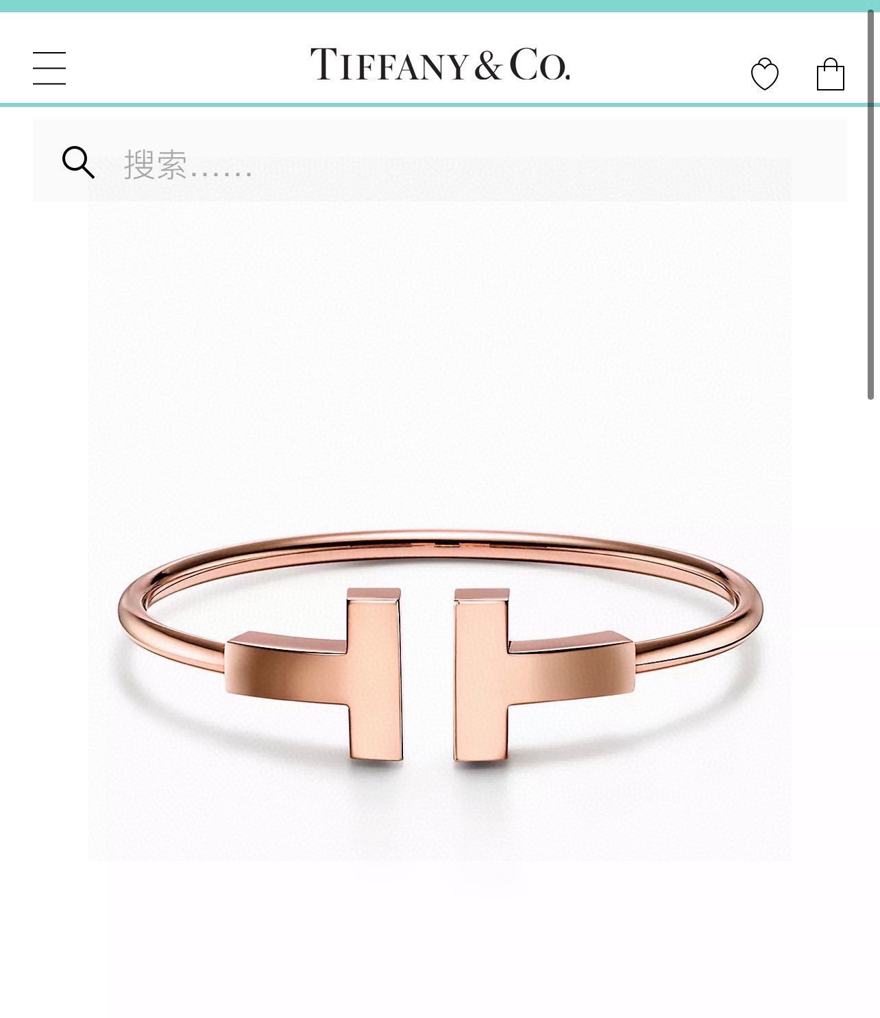 👑Tiffany 蒂夫尼 夏季新款 光面 大号双T 弹簧开口手镯 粗版 精选进口 材质电镀厚金 超精工 
