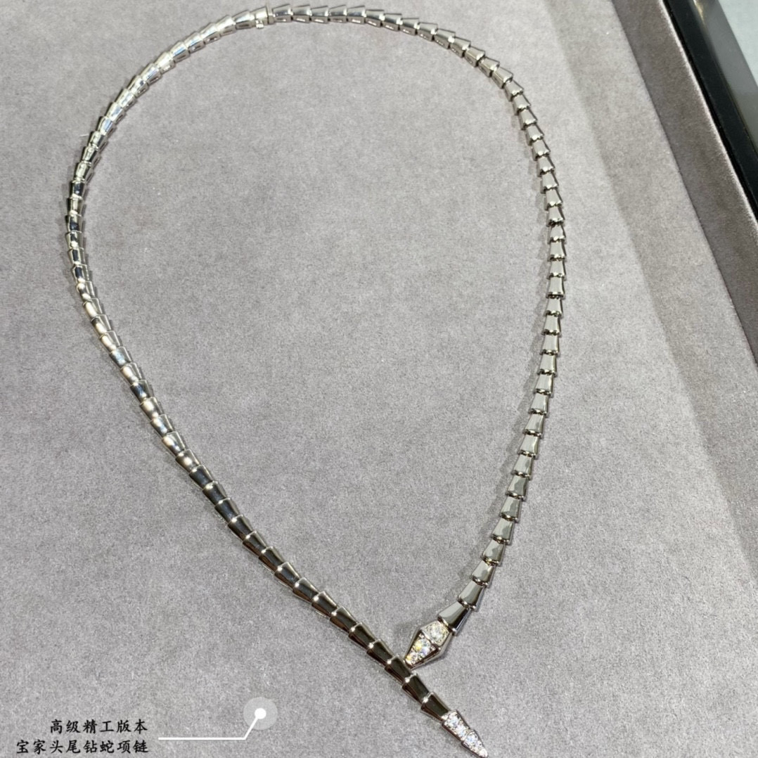 👑高级精工版本 宝格丽头尾钻蛇项链，真香系列... 实物简单大方 价格美丽 做工精致