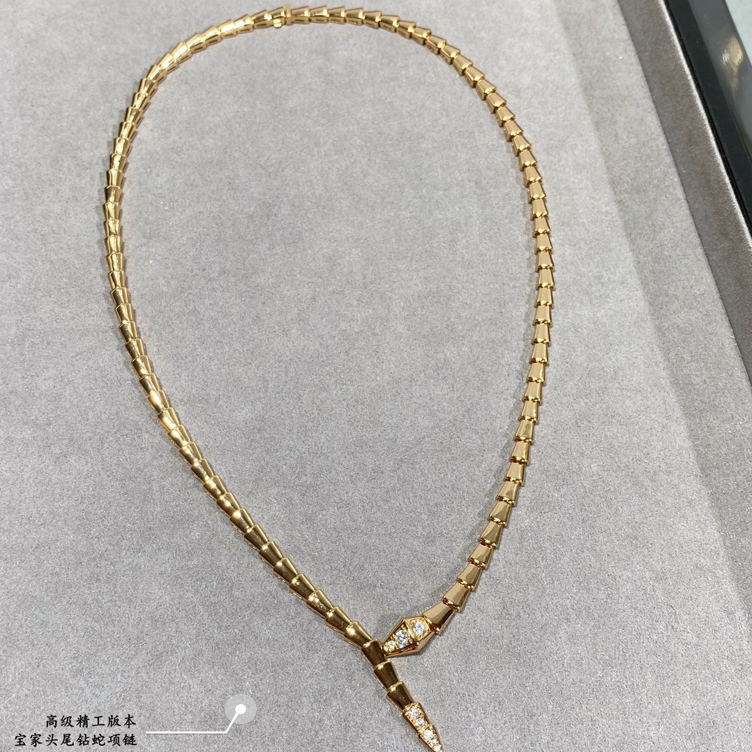 👑高级精工版本 宝格丽头尾钻蛇项链，真香系列... 实物简单大方 价格美丽 做工精致